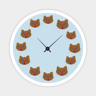 Kitty Clock Magnet